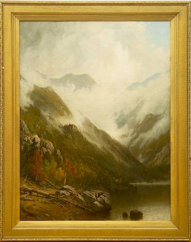 ATTRIBUTED TO GEORGE W. WATERS (1832-1912): MOUNTAIN LANDSCAPE