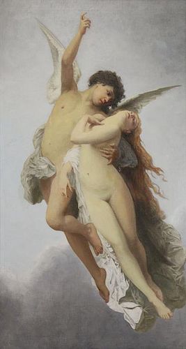 After Bouguereau.19th/20th C. Oil on Canvas. Cupid