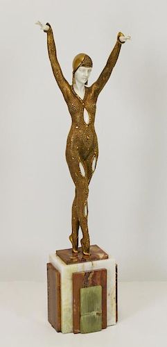 CHIPARUS, Demetre. "Dourga" Dancer. Bronze