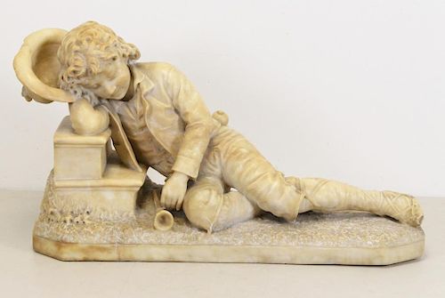 BARRANTI, Pieter. Marble Sculpture. Sleeping