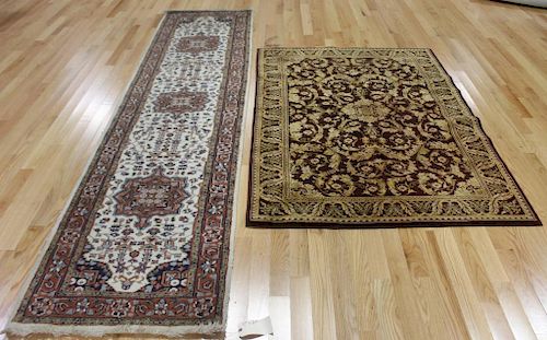 2 Vintage and Finely Hand Woven Carpets.