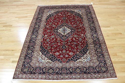 Antique and Finely Hand Woven Persian Carpet.
