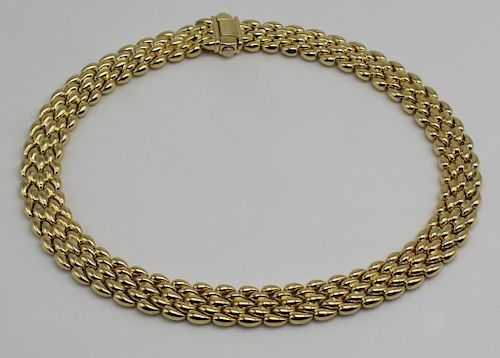 JEWELRY. Chimento 18kt Gold Articulated Necklace.