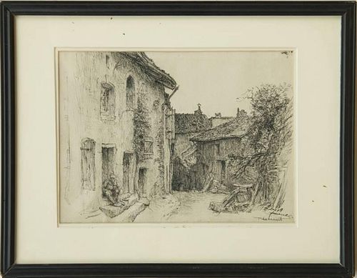 KERR EBY (1889-1946): THEACOURT, FRANCE; AND FLUERY RED CROSS STREET