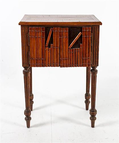 A French Colonial Style Side Cabinet Height 33 x width 21 1/2 x depth 13 1/2 inches.