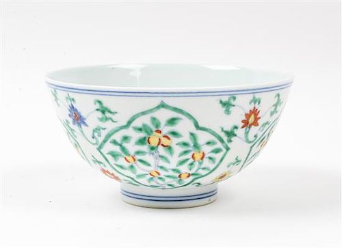 A Chinese Doucai Porcelain Bowl Diameter 5 inches.
