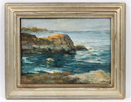 Charles Paul Gruppe, (American/Canadian, 1860-1940), Rocky Coastal Scene