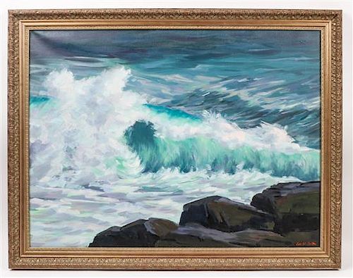 Lee Winslow Court, (American, 1903-1992), Turbulent Sea