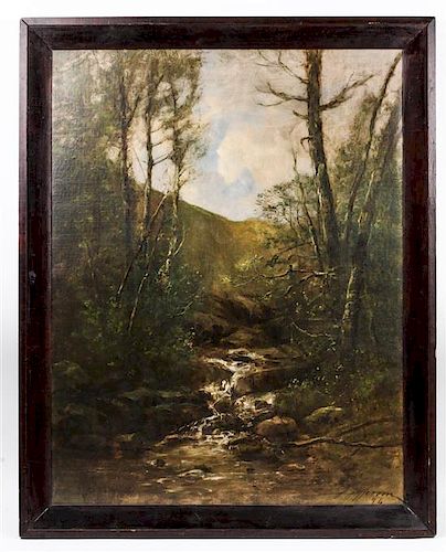 Joseph Jefferson IV, (American, 1829-1905), Mountain Ravine, 1894