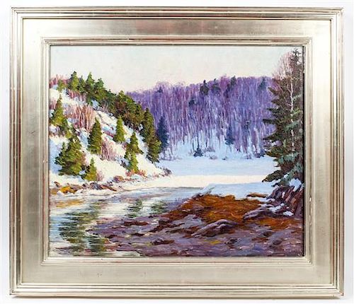 John Haapanen, (American, 1891-1968), Winter Inlet, 1926