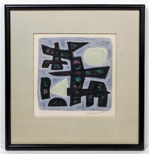 * Alfred Manessier, (French, 1911-1993), Abstract Composition