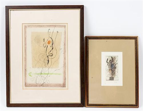 * Christian Tisari, (20th century), two prints