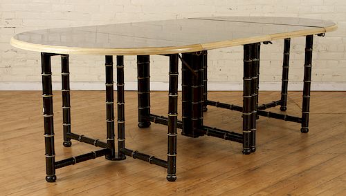 BAMBOO FORM DINING TABLE ATTR. TO JANSEN C.1950