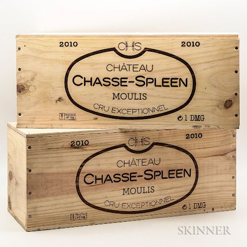 Chateau Chasse Spleen 2010, 2 double magnum bottles (ind. owc)