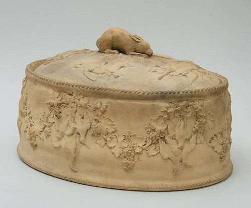 WEDGWOOD POTTERY OVAL GAME TUREEN AND COVER