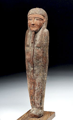 Tall Egyptian Wood Ptah Sokar Osiris, ex-Bonhams