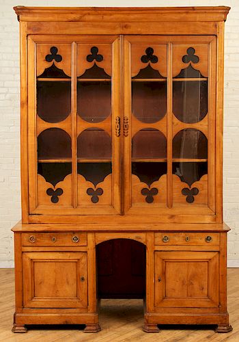 19TH C GOTHIC STYLE FRENCH WALNUT BUFFET DE CORPS