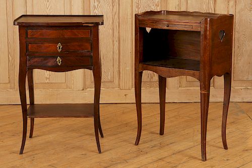 SET OF TWO FRENCH NIGHT STANDS
