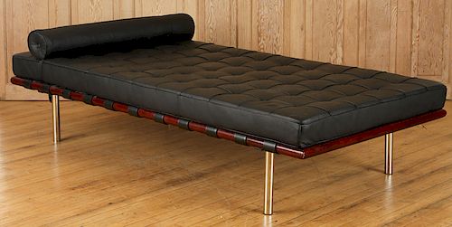 LEATHER CHAISE LOUNGE MANNER MIES VAN DER ROHE