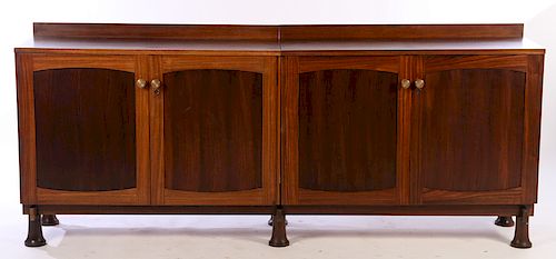 ITALIAN ROSEWOOD SIDEBOARD 3 SECTIONS 1960