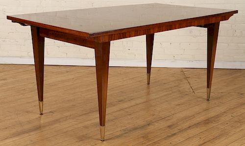 FRENCH DINING TABLE ROSEWOOD PANEL C. 1950