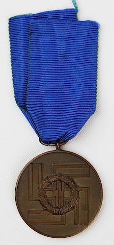 WWII German SS long service medal
