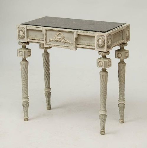 FINE ITALIAN NEOCLASSICAL PAINTED CONSOLE TABLE