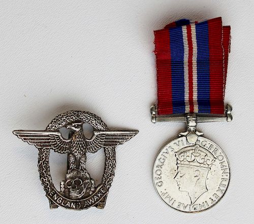 WWII British England Awake, victory badges