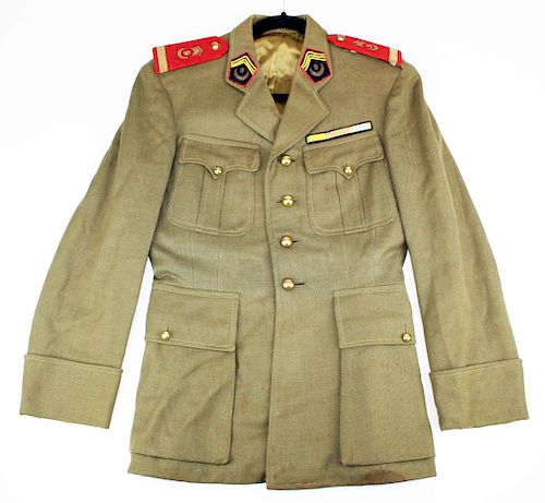 WWII French Army uniform with crescent insignia