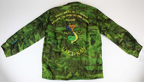 Vietnam War era parachute material coat