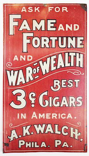 A K Walch Fame & Fortune 3 cent cigars