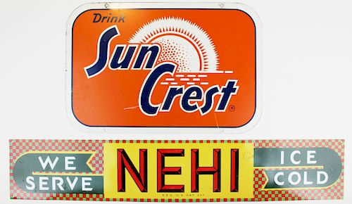 Sun Crest, Nehi advertising signs