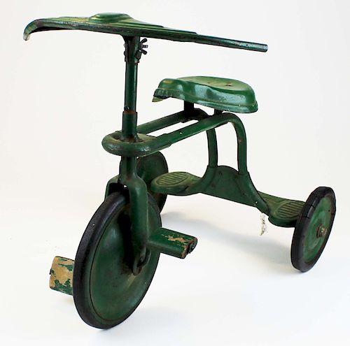 small mid century pressed steel tricycle