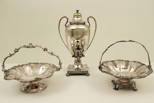 3 PIECE MISC. LOT OF ENGLISH SILVER PLATED ITEMS