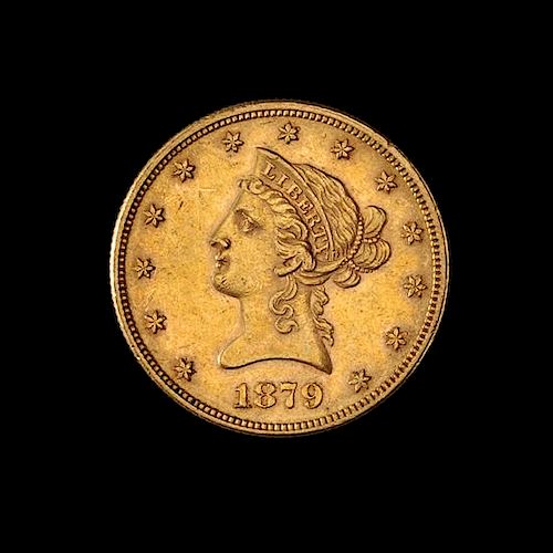 * A United States 1879 Liberty Head $10 Gold Coin