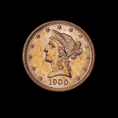 * A United States 1900 Liberty Head $10 Gold Coin