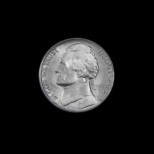 A United States 1943-P Jefferson 5c Coin