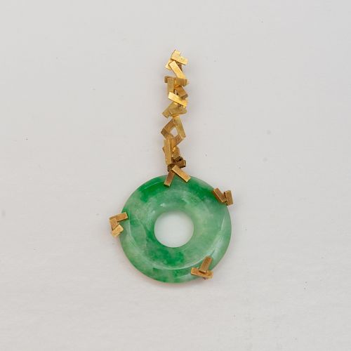 Andrew Grima 18k Gold and Jade Pendant