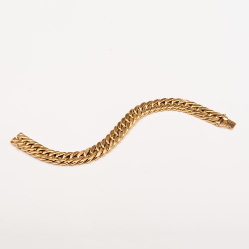 18k Gold Curb Link Bracelet
