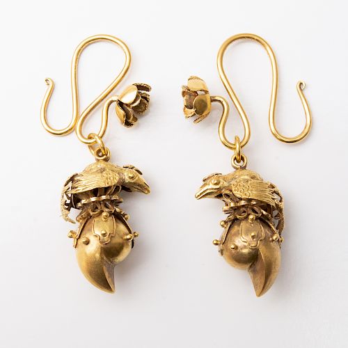 Pair of 14k Gold Earrings