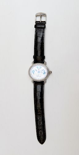 Michelle White Diamond and Mother-of-Pearl CSX Blue Ladies Wristwatch