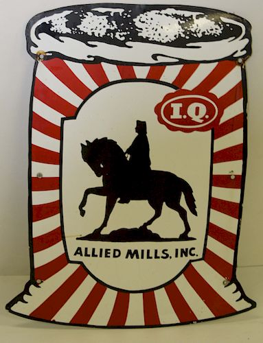 Allied Mills Inc. IQ Advertising sign