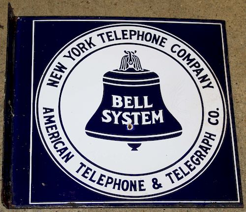 New York Telephone & Telegraph Co flange sign