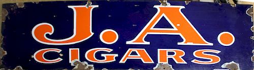 J.A. Cigars porcelain sign