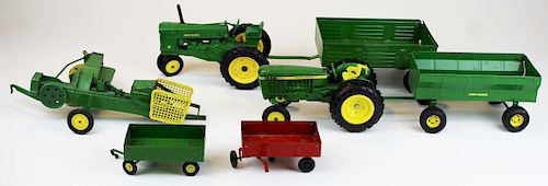 Ertl John Deere tractors & farm implements