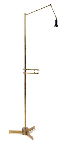 Attributed to Arredoluce, Italy, c. 1958, articulated easel lamp