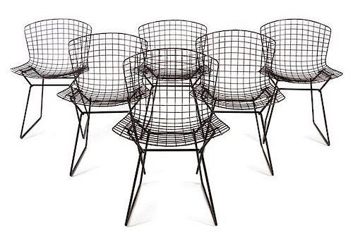 Harry Bertoia, (American, 1915-1978), Knoll, c. 1952 set of 8 chairs