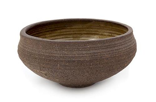 Karen Karnes, (American, 1925-2016), contrast bowl with interior glaze