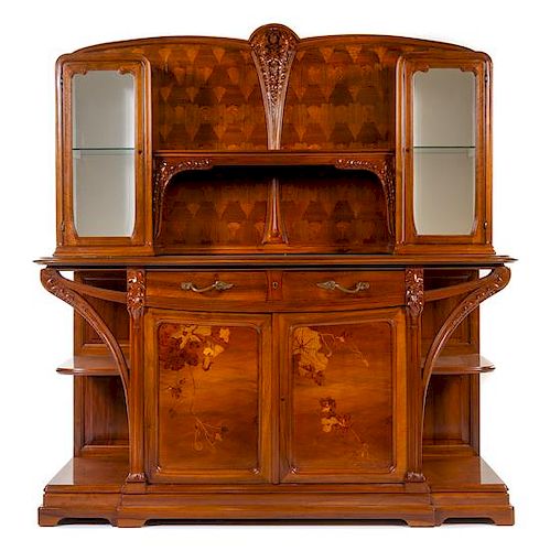 Louis Majorelle, (French, 1859-1926), Chicoree dining suite comprised of a sideboard, server and table