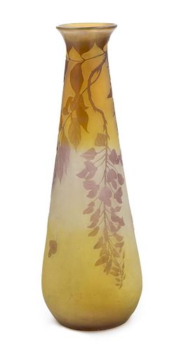 * Emile Galle, (French, 1846-1904), cameo vase